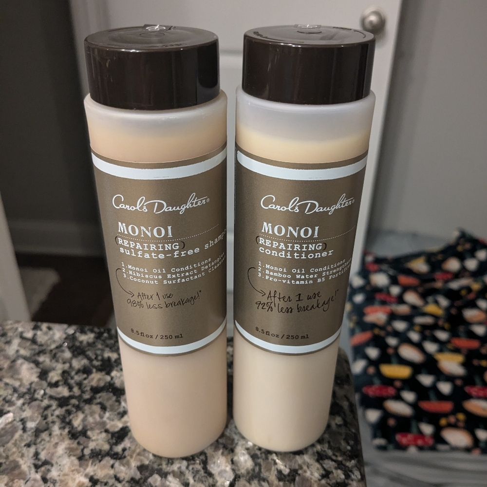 Carol's Daughter Monoi Shampoo and Conditioner
